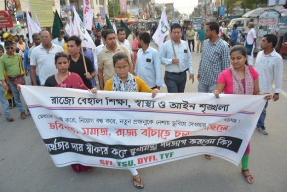 CPI-M’s youth wings to protested over ongoing issues in Education, Health sectors CPI-M’s youth wings to protested over ongoing issues in Education, Health sectors